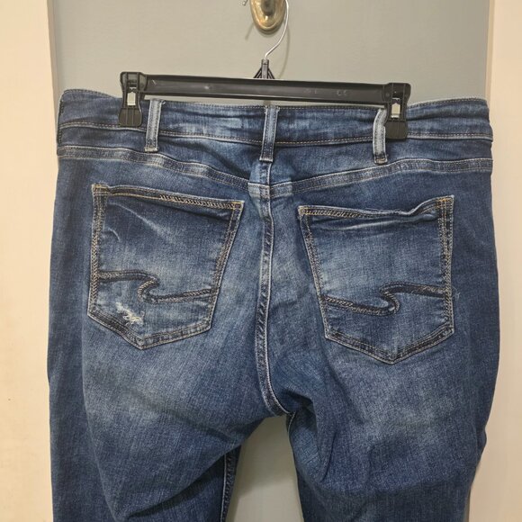 Silver Jeans Co. Button Fly Distressed Jeans | Size 34/27 | Raw Hem Denim - Picture 15 of 16